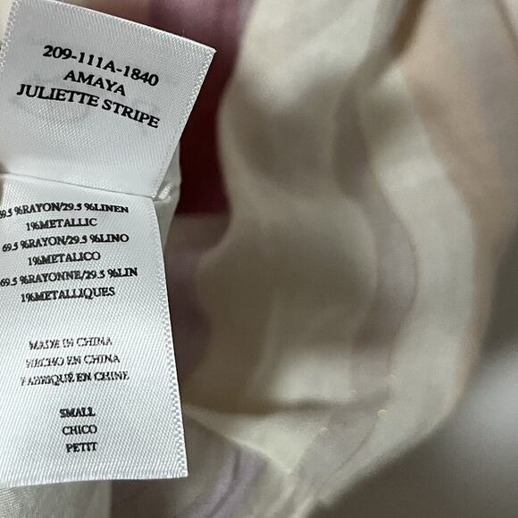 Rails Amaya Juliette Stripe Tiered Midi Dress Size S Multicolor Beachy Resort - Picture 6 of 7